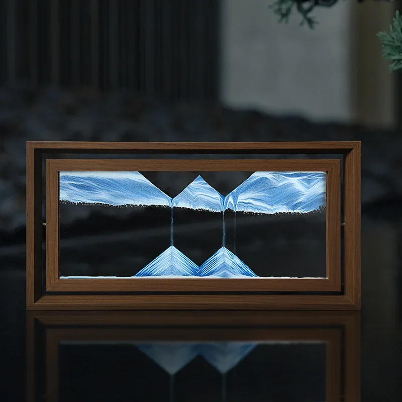 Engraved Wood Frame - رمل قابل للتدوير ثلاثي الأبعاد للديكور