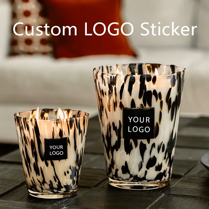 Personalised Candle Label - شعار مخصص الايبوكسي قبة ملصقات فاخرة