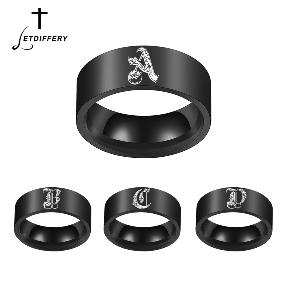 Initial Ring Custom - Letdiffery مخصص محفورة الأحرف الأولى من