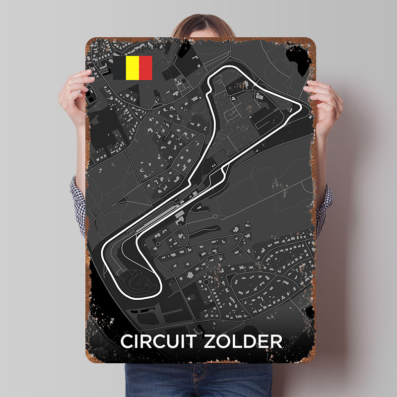 Custom Map Poster - لوحة معدنية مخصصة لخريطة مسار سيركيت