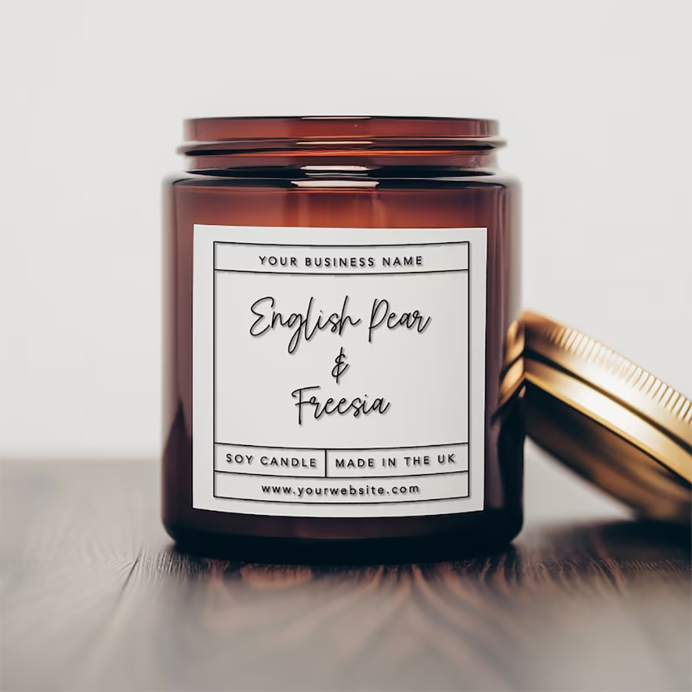شخصية مربع ملصق النبيذ أو ملصق - مراجعة Personalised Candle Label وسعره