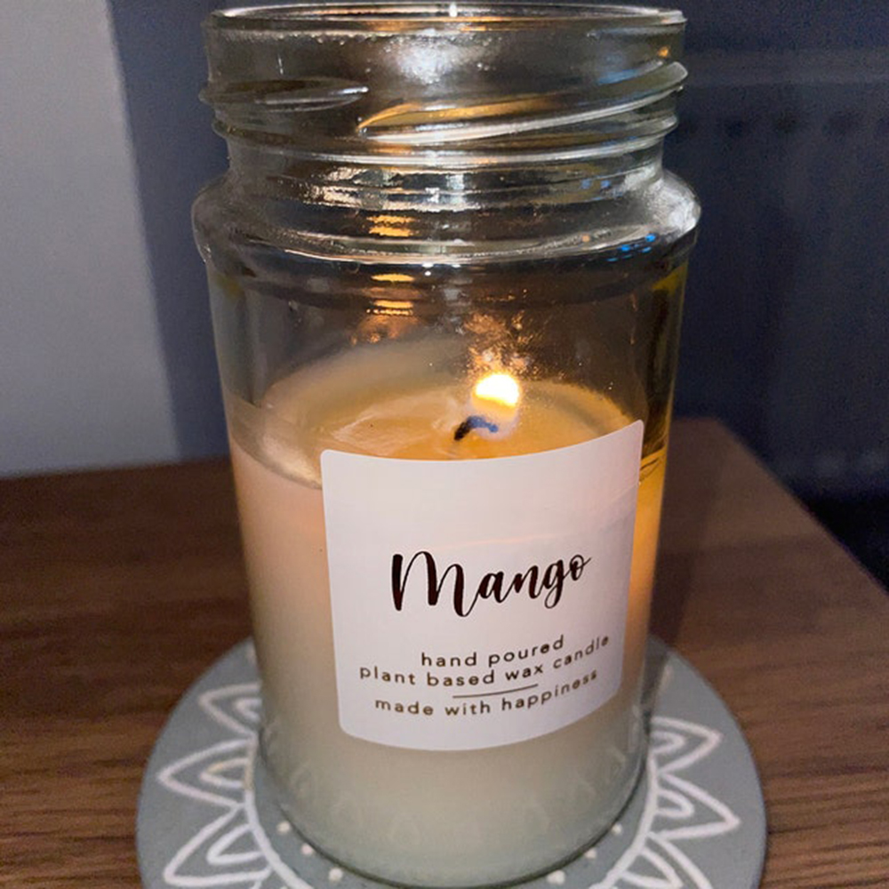 30 قطعة - 50 مم ملصقات مخصصة ل - مراجعة Personalised Candle Label وسعره
